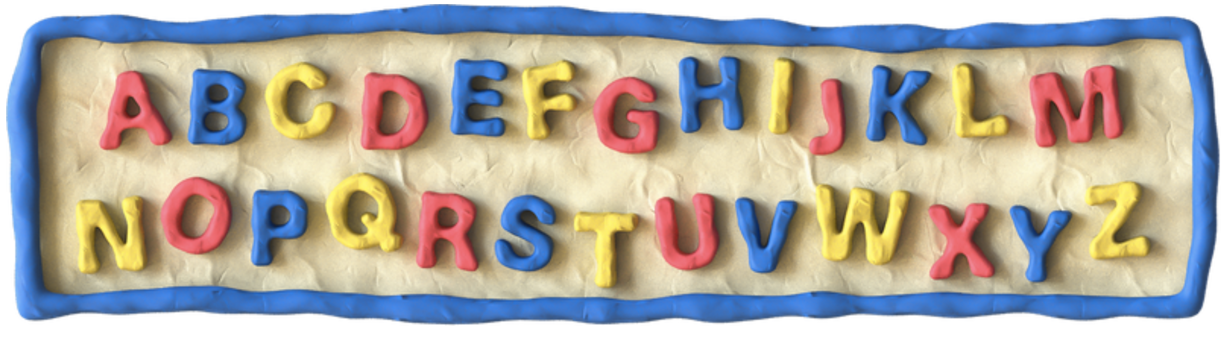 the letters of the alphabet from a to z